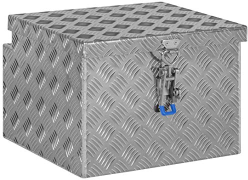 Deichselbox Staukasten Staubox Werkzeugkasten Truckbox aus Aluminium Riffelblech B 415 x H 295 x T 390 mm Made in Germany LKW Expeditionsfahrzeug Wohnmobil Anhänger ohne Befestigungsmaterial