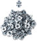 LIKERAINY T Dado Filettato M6 x 10mm T-nuts Dadi a Quattro Punte T-Scanalatura Inserti Blindati Dado a Ragno in Metallo Placcato Zincato per Mobili de Legno 200Pcs
