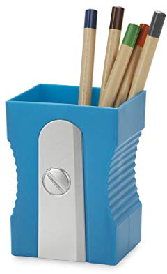 Balvi Pot à Crayons Sharpener Couleur Bleu Gardez Votre Bureau rangé Pot à Crayons Original et amusan