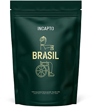 Incapto Café en Grano de Especialidad 500g | Origen Brasil | 100% Arábica | Specialty Coffee 84 puntos SCA | Tueste Natural y Artesanal | Finca Minas Gerais, Fazendas
