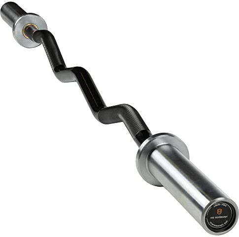 HQ Germany® SZ Stange 50mm [3 Varianten] - Performance SZ Stange - Curl Bar, Curlstange 50mm, Curl Hantelstange, ez bar Langhantelstange, Curlhantel