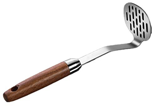 Kartoffelstampfer Edelstahl, Kartoffel Stampfer, Gemüsestampfer Kartoffelpresse Für Spülmaschinengeeignet, Kartoffelbrei, Gemüse Und Früchte, 6X24Cm