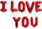 I Love You Buchstabenballons, 40,6 cm, Event-Ballon-Dekorationen für Valentinstag, Weihnachten, Geständnis, Antrag, Hochzeitsgeschenk, aufblasbare Partyballons für Kinder und Erwachsene (rot)
