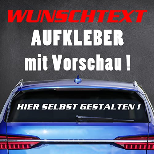 Wunschtext Aufkleber klebende Texte Zahlen Buchstaben selbst gestalten ab 10cm bis 80cm Lieferzeit 2 bis 3 Werktage