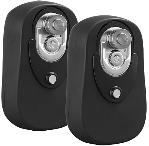Rosenstein & Söhne Batterie-Dosenöffner: 2er-Set Sicherheits-Dosenöffner mit Akku, wiederverschließbares Öffnen (elekrische, Elektro, Elektrischer Senioren)