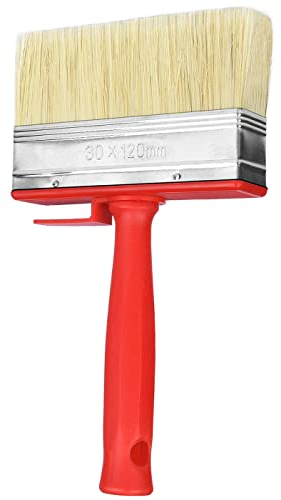 Noosverl 1 pinceau de 30 x 120 mm pour terrasse, abri de jardin, clôture, abri de jardin et clôture pour bois, bloc de bois brillant, peinture murale et meubles