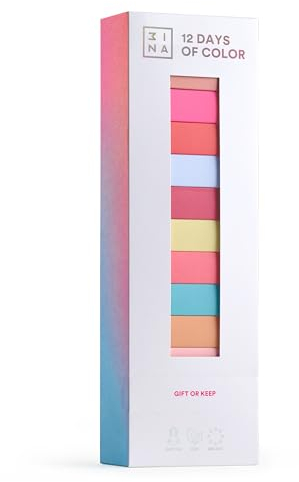 3INA MAKEUP - 12 Days of Color - Adventskalender Beauty 2022 - Adventskalender Kosmetik - Limited Edition - Make-Up Set - Adventskalender mit 12 Produkten in voller Größe - Vegan - Cruelty Free