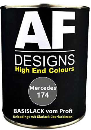 Pintura de coche compatible con Mercedes 174, color gris antracita