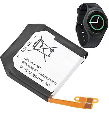 EB-BR720ABE Replacement Battery for Gear S2 Classic SM-R720 SM-R732, 250mAh Lithium Ion Battery, Voltage and Current