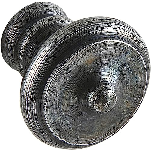 SCHÖRGHOFER & FREHE Möbelknopf Duke ø 35mm - Möbelknauf rustikal - Griff für Möbel, Eisen schwarz verzinkt abgerieben