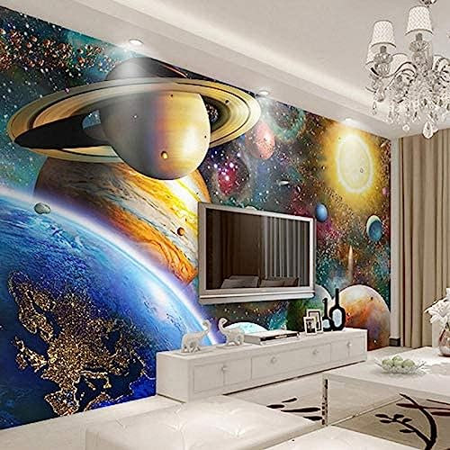 Großes Wandbild 3D Universum Weltraumtapete Kinderzimmer Galerie Tapete Wandbild TV Wandbild Tapete Wanddekoration fototapete 3d Vlies wandbild Schlafzimmer-300cm×210cm