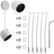 [5 Pack] Anti-Theft Security Chain for Google Nest Cam Outdoor or Indoor (Battery)/Arlo Pro 4/Arlo Pro 3/Arlo Ultra/Arlo Ultra 2/, Security Cable with Anti-Theft Screws (Camera NOT Included)