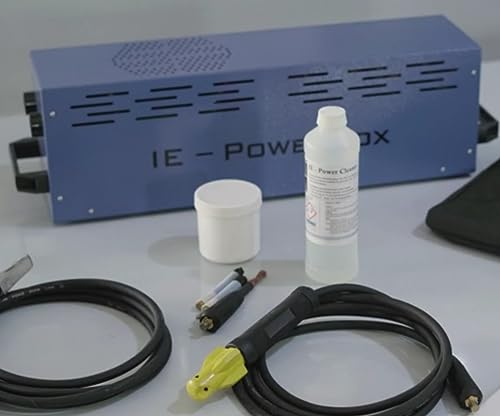 Starterset IE-PowerBox Beizgerät Reinigungsgerät Entfernung Anlauffarben WIG/TIG mit Kohlefaserpinsel und Elektrolyt
