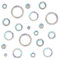 EONBES 90 Pieces Window Decals for Bird Strikes - Suncatcher Rainbow Static Clings for Windows - Anti-Collision for Glass Windows and Doors, Ring Style