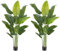 Keeplush Planta Artificial Ave del Paraíso 200 cm Planta Artificial Interior Alta con 15 Hojas, arbol Artificial Exterior Grande para Interior Casa salón Oficina dormitorios Jardín verandas (2Pack)