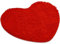 Xikangshun 60×70cm Chenille Heart Shaped Rug, PVC Non-Slip Bathroom Rug Love Shaped, Valentine's Day Heart Rug Valentine Heart Shaped Door Mat, Soft Fluffy Heart Area Rug for Bathroom (red)