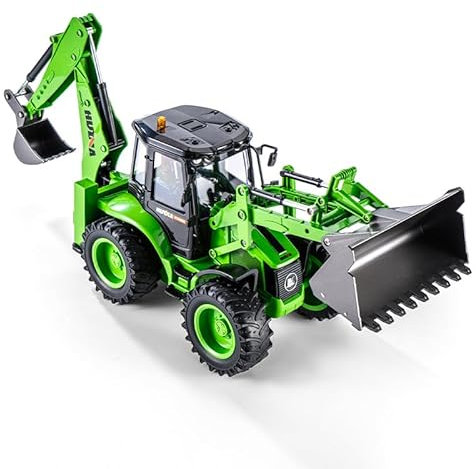 Huina 1/14 1579 Pelleteuse télécommandée 2,4 G 9 Ch Modèle de chargeur RC