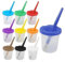 ECOJEN 10pcs Kinderfarbetassen, Spill Proof Learning Color Cups für jungen Künstler