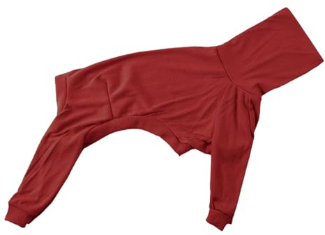 predolo Hundekleidung, Weiche Hundebekleidung, Hoher Kragen, Ganzkörper Overall für Hunde