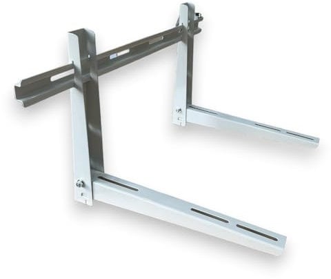HM - Staffa Regolabile per Unità Esterna Climatizzatore, Dimensioni 780x450x550mm, Spessore 1.8mm, Portata 150kg - Certificata TÜV e Completa di Accessori Inclusi adatta per 18000 e 24000 btu