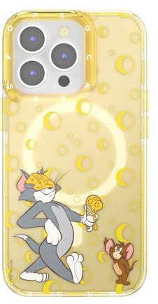 PopSockets iPhone 13 Pro Max Hülle Kompatibel mit MagSafe, Handyhülle für iPhone 13 Pro Max, kabellos aufladbar - Cheese Please