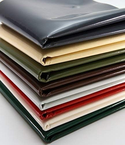Lona de camión (3 m de Ancho), 600 g/m², Venta por Metros, sin Ojales, Lona de PVC, Lona de protección Industrial (Blanco, RAL9010)