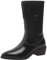Asterisco Donna Tacco Western Stivaletti Tacco Medio Polacchine Appuntito Senza Chiusura Stivali da Cowboy, C71445Ys Nero/Rl Numero 43 EU/45Cn