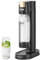 VEVOR Machine à eau gazeuse, machine à eau pétillante et soda pour gazéification domestique avec bouteille PET de 1 L sans BPA, compatible avec le cylindre de CO2 60 L à visser (non inclus), noir