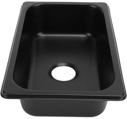aqxreight Évier de Cuisine en Acier Inoxydable 304 pour Camping-Car Rectangulaire 26.5x16.2x6.5cm Installation Encastrée Sortie d'Évacuation 40mm pour Bateau Caravane Yacht
