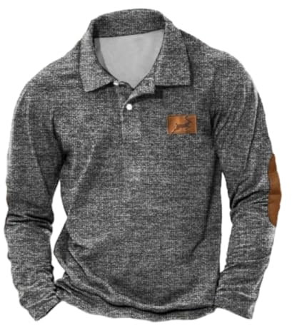 T-Shirt Herren Casual Klassisch Moda T-Shirt Herren Modern Urban Trend Longsleeve T-Shirt Herren Slim Fit Komfortabel All-Match Longsleeve Tops Herren CD-7 XXL