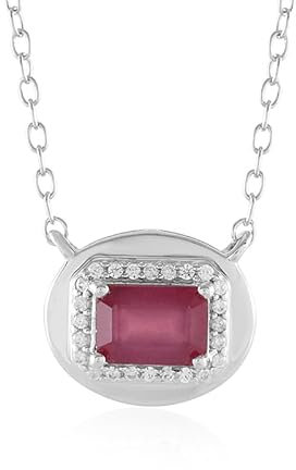 Cavill Bemainty Rubin Silber Halskette, Madagaskar, 1,334 ct