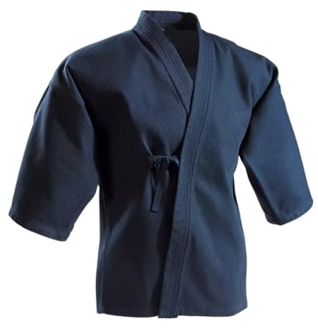FANCYPUMPKIN Japanska Kendo-toppar, Kendo Kendo-klänning, Kendo Kimono Svärdhantverk Fighting Navy-M