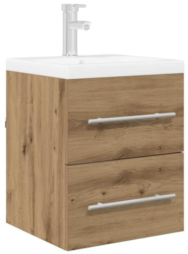vidaXL Waschbeckenunterschrank Artisan-Eiche 38,5 x 41 x 48 cm