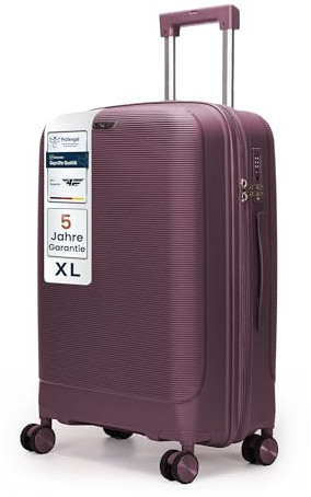 4FLY Leichter Hartschalen-Reisekoffer XL - Groß 75 cm (90L) – Großer Trolley Koffer mit TSA-Schloss, 4 Spinner-Doppelrollen & Aluminium-Teleskopgriff, Aufgabegepäck Reisegepäck