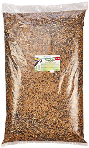 Erdtmanns Streufutter für Wildvögel 25 kg – Ganzjahresfutter mit Sonnenblumenkernen, Erdnüssen & Hirse – Premium Vogelfutter für Singvögel im Garten – Artgerechtes Ergänzungsfutter