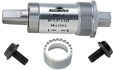 Sunrace Unisex – Erwachsene BBS 18 Innenlager, Silber, 127 mm