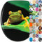 Sanilo Toilet Seat, Wide Choice of Beautiful Toilet Seats, Stable Hinges, Easy to Mount (Green Frog)