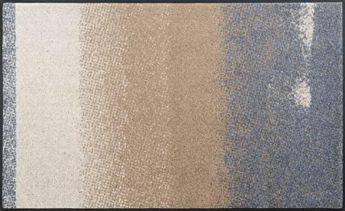 wash+dry Fußmatte, Medley beige 75x120 cm, innen und außen, waschbar
