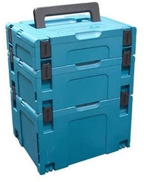 Makita MAKPAC Stack 3 Piece Connector Stackable Tool Case Type 1 2 and 3