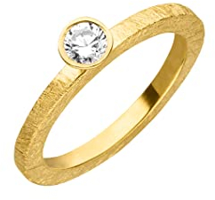 Silber Ring 2 mm hochwertige Goldschmiedearbeit aus Deutschland (Sterling Silber 925 vergoldet) Vorsteck-Ring Partner-Ring Beisteck-Ring