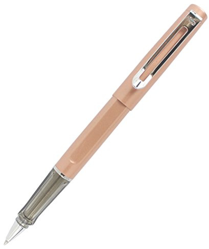 Abcsea Comfort Grip Metal Pen Barrels Rollerball Pen Fine Writing Instruments - Rose Gold