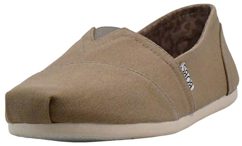 Skechers Women's Bobs Plush-Peace & Love Ballet Flat, Taupe, 5.5 UK