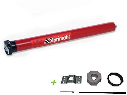 Motore per tapparelle Aprimatic tubolare Revolux Wireless art. 43801/002 45SMS 30NM 56 kg, completo di accessori. Diametro 45mm senza manovra di soccorso. Ricevente incorporata. Radiocomando ESCLUSO