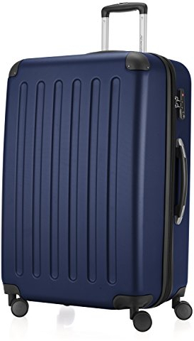 Hauptstadtkoffer - Spree - Hartschalen-Koffer Koffer Trolley Rollkoffer Reisekoffer, TSA, 75 cm, 119 Liter, Dunkelblau