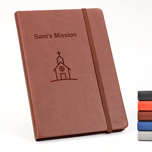 CustomDesign.Shop Personalisiertes Hardcover-Notizbuch | Schaffen Sie ein ganz einzigartiges Geschenk | Lasergravierte Geschenkidee - A6, Braun