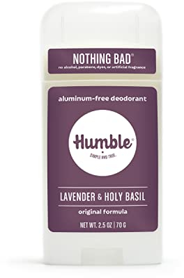 Humble alles natürlich Deodorant, Aluminium und Paraben, Cruelty Free Männer und Frauen Deodorant Wesentliche Lavendel und Heiliges Basilikum 1 Packung