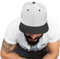 4sold ABC Rot Schwarz Cap Snapback Baseballkappe Druckknopfverschluss verstellbar mit flachem Schirm viele Farben (White Black)