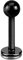 Piersando Piercing Stab Stecker Edelstahl Kugel für Lippen Lippe Labret Lippenpiercing Ohr Tragus Ohrpiercing Helix Nase Intim Zungen Nasen 1,2mm x 6mm x 3mm Schwarz
