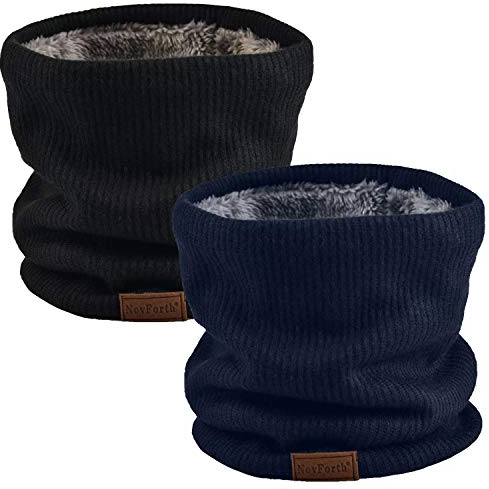 NovForth Winter Halsschlauch Herren Ski, Halswärmer Halstuch Männer Gesichtsschal Damen, Fleece Schal Schlauchtuch für Herren Gamaschenmaske, Winddichte Kreisschlaufenschals