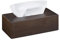 Relaxdays 7,5 X 24 X 12 Cm, Marrone Scuro Porta Fazzoletti in bambù, con Base Scorrevole, per Salviette, HLP